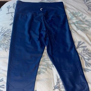 Zyia Blue Metallic Light n Tight 7/8” - 24” Leggings